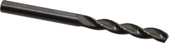 Kennametal - Letter E (1/4) 130° Solid Carbide Jobber Drill - Bright Finish, Right Hand Cut, Spiral Flute, Straight Shank, 3.23" OAL, Standard Point - Eagle Tool & Supply