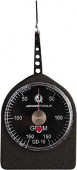 Jonard Tools - 0.33 Lb. Capacity, Mechanical Tension and Compression Force Gage - 5 gf Resolution, Aluminum Housing - Eagle Tool & Supply