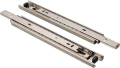Sugatsune - 9-27/32" Slide Length, 9-9/16" Travel Length, Stainless Steel Ball Bearing Slide - 92 Lb Capacity at Full Extension - Eagle Tool & Supply