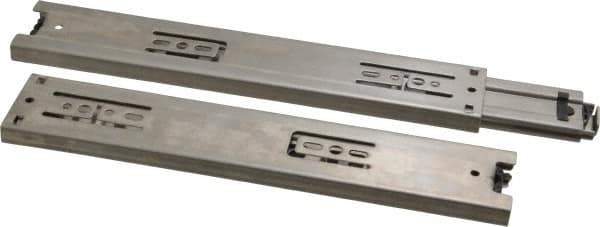Sugatsune - 9-27/32" Slide Length, 9-9/16" Travel Length, Stainless Steel Ball Bearing Slide - 115 Lb Capacity at Full Extension - Eagle Tool & Supply