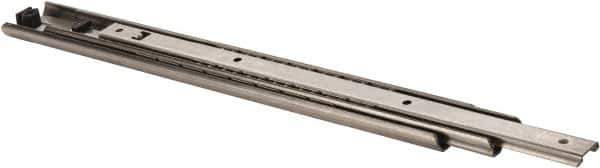 Sugatsune - 17-11/16" Slide Length, 19-1/16" Travel Length, Stainless Steel Ball Bearing Slide - 215 Lb Capacity at Full Extension - Eagle Tool & Supply