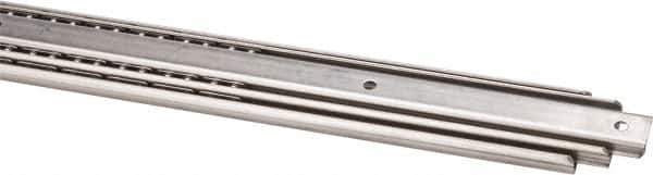 Sugatsune - 27-9/16" Slide Length, 28-3/4" Travel Length, Stainless Steel Ball Bearing Slide - 155 Lb Capacity at Full Extension - Eagle Tool & Supply