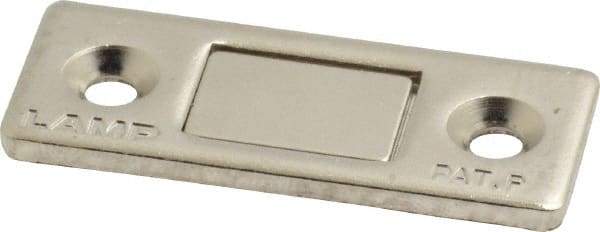 Sugatsune - 1-39/64" Long x 1-5/8" Wide x 2.6" High, Steel & Neodymium Neodymium Thin Magnet Catch - Nickel Coated, 8.8 Magnetic Force - Eagle Tool & Supply