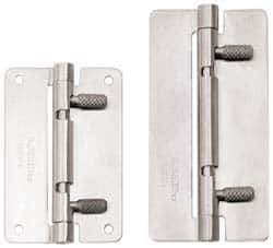 Sugatsune - 3-15/16" Long x 1-31/32" Wide x 1/16" Thick, Quick Release Hinge - Stainless Steel, Polished Finish - Eagle Tool & Supply