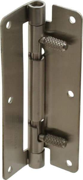 Sugatsune - 3-15/16" Long x 1-31/32" Wide x 1/16" Thick, Quick Release Hinge - Stainless Steel, Polished Finish - Eagle Tool & Supply