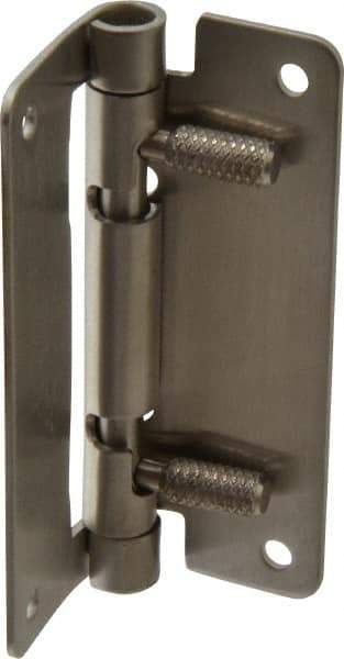 Sugatsune - 2-61/64" Long x 1-31/32" Wide x 1/16" Thick, Quick Release Hinge - Stainless Steel, Polished Finish - Eagle Tool & Supply