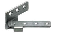 Sugatsune - 2-9/16" Long x 53/64" Wide x 1/8" Thick, Overlay Pivot Hinge - Stainless Steel, Polished Finish - Eagle Tool & Supply