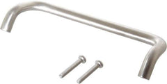 Sugatsune - 15/32" Handle Diam, Satin Finish Stainless Steel Drawer Pull - 1-31/32" Projection, 6-19/64" Center to Center, 6-25/32" Wide - Eagle Tool & Supply