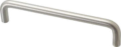 Sugatsune - 25/64" Handle Diam, Satin Finish Stainless Steel Drawer Pull - 1-3/8" Projection, 6" Center to Center, 316 Grade, 6-3/8" Wide - Eagle Tool & Supply