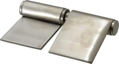 Sugatsune - 4" Long x 2-5/32" Wide x 15/32" Thick, Flag Hinge - Stainless Steel, Satin Finish - Eagle Tool & Supply