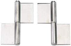 Sugatsune - 6" Long x 2-5/32" Wide x 15/32" Thick, Flag Hinge - Stainless Steel, Satin Finish - Eagle Tool & Supply
