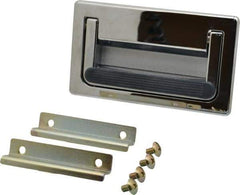 Sugatsune - 5.5" Overall Width x 3.1563" Overall Height, 0.6875" Recess Depth, Recessed Pull - 2.9531" Recess Height, 5.3281" Recess Width, 4.9219" Center to Center, M5 Thread - Eagle Tool & Supply