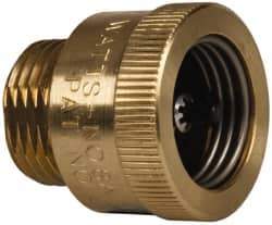 Watts - 125 Max psi, Chrome Plated Brass, Hose Connection Vacuum Breaker - EPDM Seal, Stainless Steel Spring, FIP X Hose End Connections - Eagle Tool & Supply