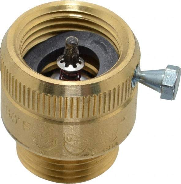 Watts - 125 Max psi, Brass, Hose Connection Vacuum Breaker - EPDM Seal, Stainless Steel Spring, FIP X Hose End Connections - Eagle Tool & Supply
