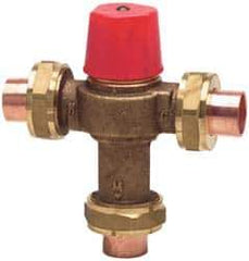 Watts - Union Thread End Connections, 1/2" Pipe, Temperature Control Valve - 150 Max Working psi - Eagle Tool & Supply