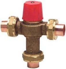 Watts - Union Thread End Connections, 3/4" Pipe, Temperature Control Valve - 150 Max Working psi - Eagle Tool & Supply