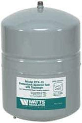 Watts - 3.0 Gallon Capacity, 6 Gallon Tank, 11-3/8 Inch Diameter, 17-3/16 Inch High, 1/2 Inch Port, Expansion Tank - Steel, Polymer Coating - Eagle Tool & Supply