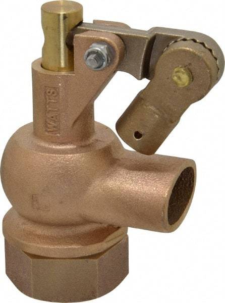 Watts - 1" Pipe, Bronze, Mechanical Float Valve - 165 psi, FPT x FPT End Connections - Eagle Tool & Supply