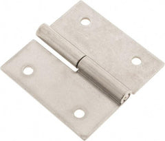 Made in USA - 2-1/2" Long x 2-1/2" Wide x 0.075" Thick, Slip Joint Hinge - Stainless Steel - Eagle Tool & Supply