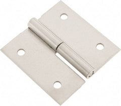 Made in USA - 2-1/2" Long x 2-1/2" Wide x 0.075" Thick, Slip Joint Hinge - Stainless Steel - Eagle Tool & Supply