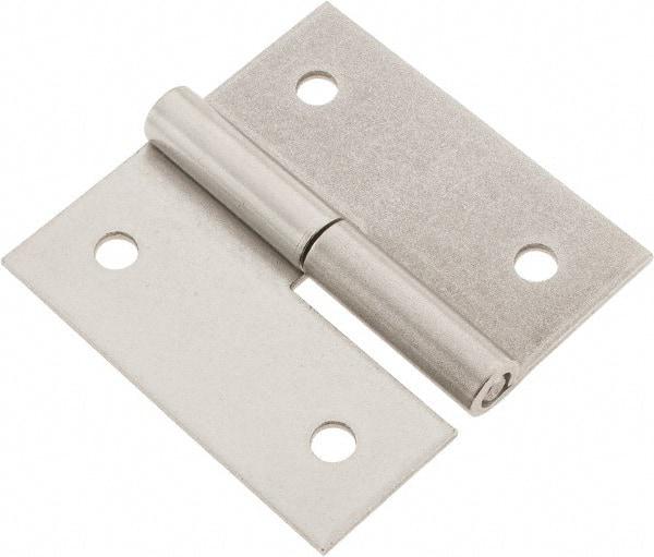 Made in USA - 3" Long x 3" Wide x 0.093" Thick, Slip Joint Hinge - Stainless Steel - Eagle Tool & Supply