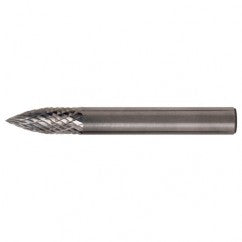 SG-6 Double Cut Solid Carbide Bur-Pointed Tree Shape - Eagle Tool & Supply