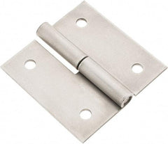Made in USA - 3" Long x 3" Wide x 0.093" Thick, Slip Joint Hinge - Steel - Eagle Tool & Supply