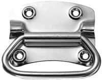 Value Collection - 3.62" Wide Plate x 3" High Plate, 3-1/2" Bail ID, Chest Handle - 4-1/4" Wide x 3.55" High, Barrel Zinc & Clear Chromate Coated, 4 Holes - Eagle Tool & Supply