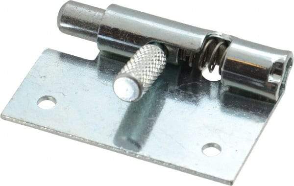 Made in USA - 1-3/4" Long x 1" Wide x 0.05" Thick, Un-Hinge - Steel, Zinc Plated Finish - Eagle Tool & Supply