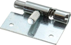 Made in USA - 1-3/4" Long x 1" Wide x 0.05" Thick, Un-Hinge - Steel, Zinc Plated Finish - Eagle Tool & Supply