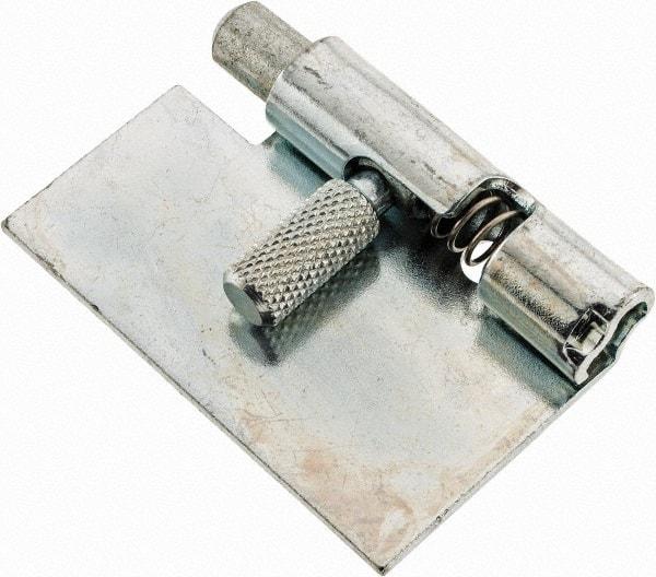 Made in USA - 1-3/4" Long x 1" Wide x 0.05" Thick, Un-Hinge - Steel, Zinc Plated Finish - Eagle Tool & Supply