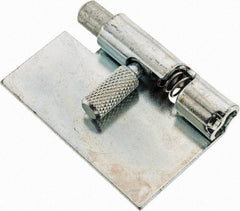 Made in USA - 1-3/4" Long x 1" Wide x 0.05" Thick, Un-Hinge - Steel, Zinc Plated Finish - Eagle Tool & Supply