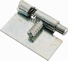 Made in USA - 1-3/4" Long x 1" Wide x 0.05" Thick, Un-Hinge - Steel, Zinc Plated Finish - Eagle Tool & Supply