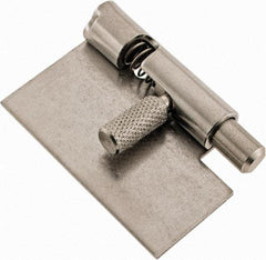 Made in USA - 1-3/4" Long x 1" Wide x 0.05" Thick, Un-Hinge - Stainless Steel - Eagle Tool & Supply