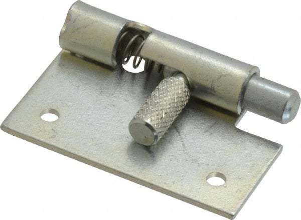Made in USA - 1-3/4" Long x 1" Wide x 0.05" Thick, Un-Hinge - Steel, Zinc Plated Finish - Eagle Tool & Supply