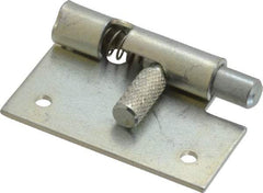 Made in USA - 1-3/4" Long x 1" Wide x 0.05" Thick, Un-Hinge - Steel, Zinc Plated Finish - Eagle Tool & Supply