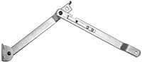 Value Collection - 15" OAL x 1-1/4" Wide Steel Table Leg Support - 0.146" Thick, Zinc Finish, Right Hand Side - Eagle Tool & Supply