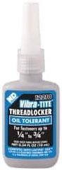 Vibra-Tite - 10 mL Bottle, Blue, Medium Strength Liquid Threadlocker - Series 122, 24 hr Full Cure Time, Hand Tool Removal - Eagle Tool & Supply