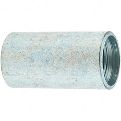 Made in USA - Class 300, 3/8" Galvanized Pipe Coupling - Threaded, Steel - Eagle Tool & Supply