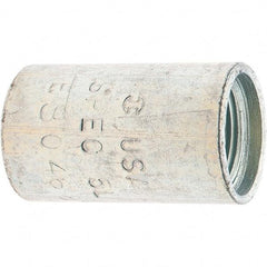 Made in USA - Class 300, 3/4" Galvanized Pipe Coupling - Threaded, Steel - Eagle Tool & Supply