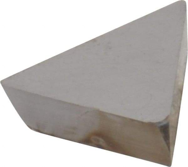 Interstate - TPG221 Grade I22 Carbide Turning Insert - 60° Triangle, 1/4" Inscr Circle, 1/8" Thick, 1/64" Corner Radius - Eagle Tool & Supply