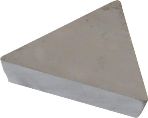Interstate - TPG321 Grade I22 Carbide Turning Insert - 60° Triangle, 3/8" Inscr Circle, 1/8" Thick, 1/64" Corner Radius - Eagle Tool & Supply