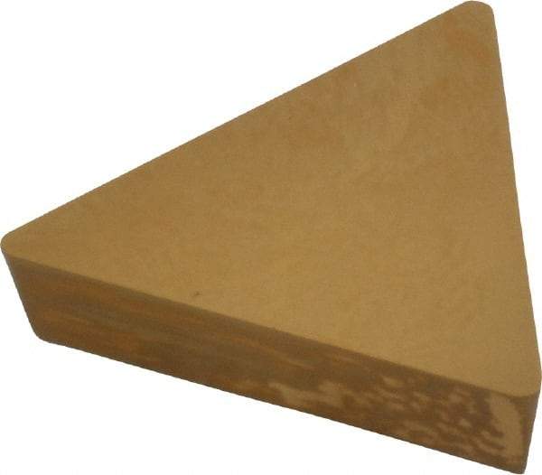 Interstate - TPG432 Grade TCN55 Carbide Turning Insert - TiC/TiN Finish, 60° Triangle, 1/2" Inscr Circle, 3/16" Thick, 1/32" Corner Radius - Eagle Tool & Supply
