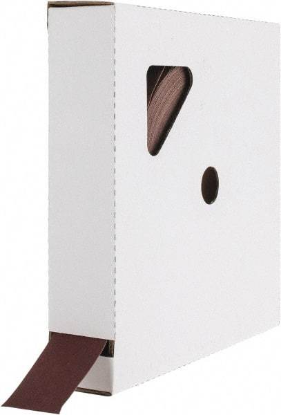Tru-Maxx - 1-1/2" x 50 Yd 320 Grit Aluminum Oxide Cloth Roll - Extra Fine Grade, J Weighted Backing - Eagle Tool & Supply
