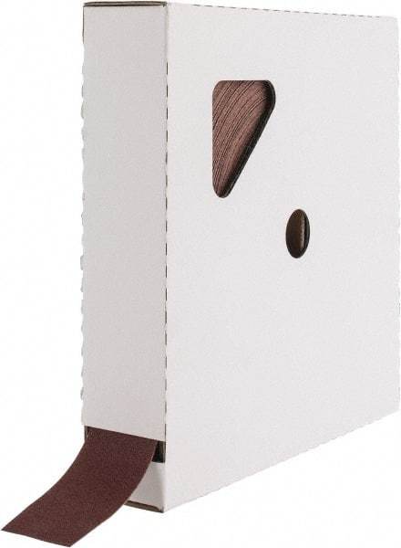 Tru-Maxx - 1-1/2" x 50 Yd 120 Grit Aluminum Oxide Cloth Roll - Fine Grade, J Weighted Backing - Eagle Tool & Supply