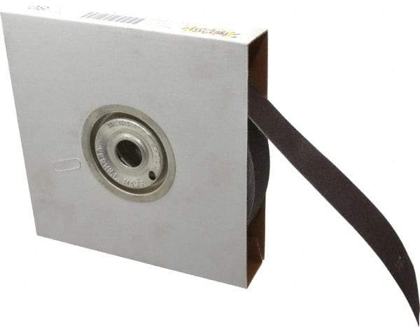 Tru-Maxx - 1-1/2" x 50 Yd 80 Grit Aluminum Oxide Cloth Roll - Medium Grade, J Weighted Backing - Eagle Tool & Supply