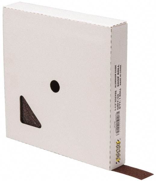 Tru-Maxx - 1-1/2" x 50 Yd 50 Grit Aluminum Oxide Cloth Roll - Coarse Grade, X Weighted Backing - Eagle Tool & Supply