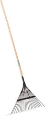 UnionTools - Landscape Rake with 48" Straight Wood Handle - 23" Blade Width, 22 Tines, 22" Tine Length - Eagle Tool & Supply