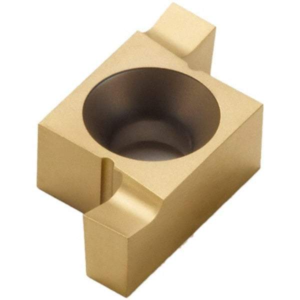 Seco - 06810ER FG Grade CP500, 0.068" Cutting Width Carbide Grooving Insert - 0.068" Max Depth of Cut, Right Hand, TiAlN/TiN Finish - Eagle Tool & Supply