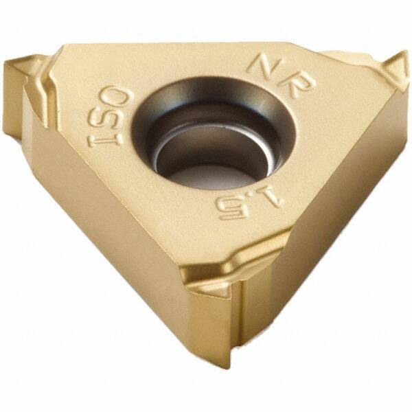 Seco - 11NR Internal Right Hand ISO Laydown Threading Insert - Grade CP500, TiAlN/TiN Coated Carbide - Eagle Tool & Supply